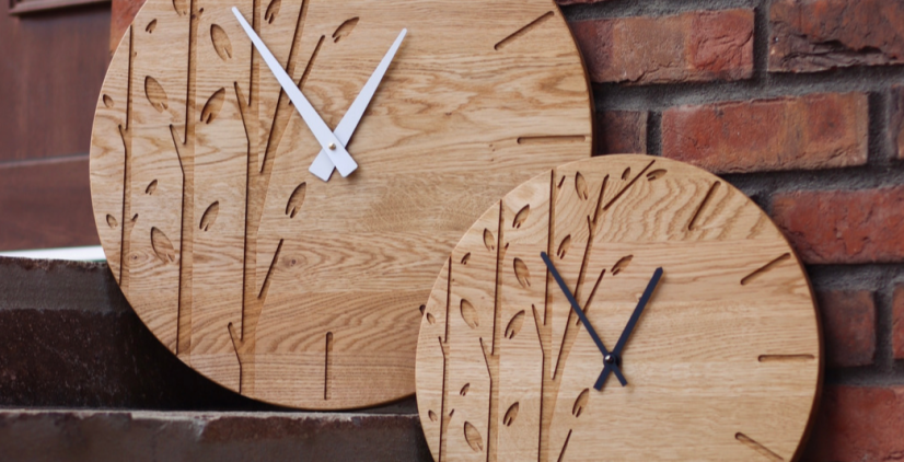 Dřevěné hodiny NATURE