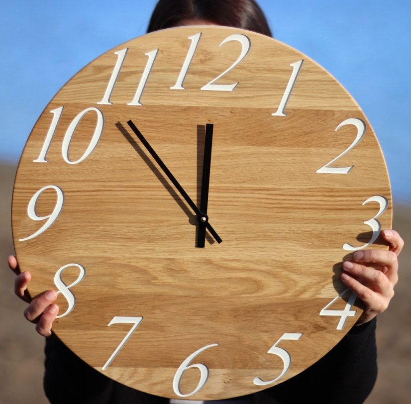 Hodiny PANAMA - Barva: Černá varianta, Velikost HODIN: ø 45cm (+ 1 180 Kč)