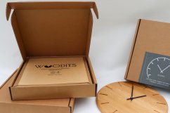 dárkové balení dřevěných hodin Woodits