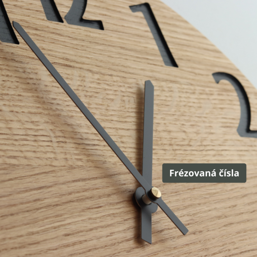 Hodiny BELLA – minimalistický ciferník s vystouplými čísly