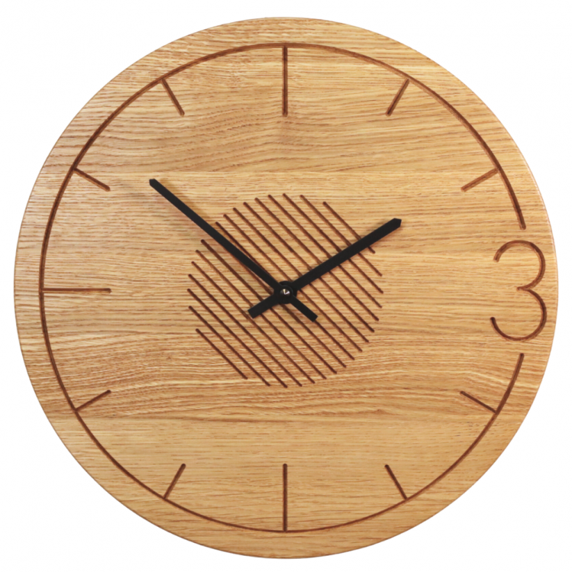 Dřevěné hodiny TROIS