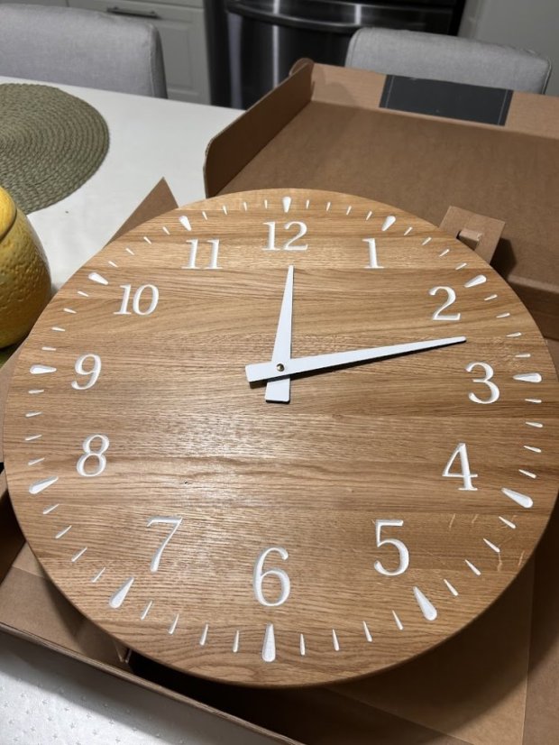 Hodiny TEARS - Barva ručiček: Bílé ručky, Velikost HODIN: ø 45cm (+ 1 180 Kč)