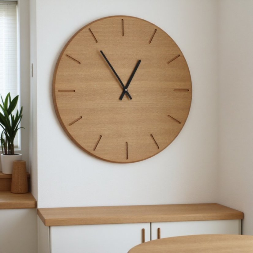 Hodiny ORIGINAL - Barva ručiček: Bílé ručky, Velikost HODIN: ø 34cm