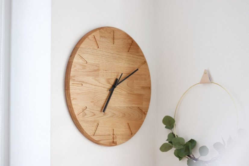 Hodiny ORIGINAL - Barva ručiček: Bílé ručky, Velikost HODIN: ø 34cm