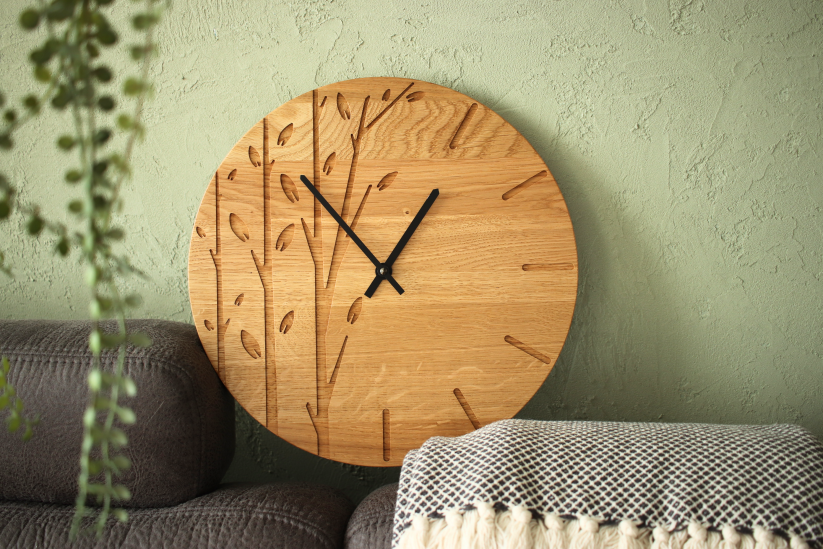 Dřevěné hodiny NATURE