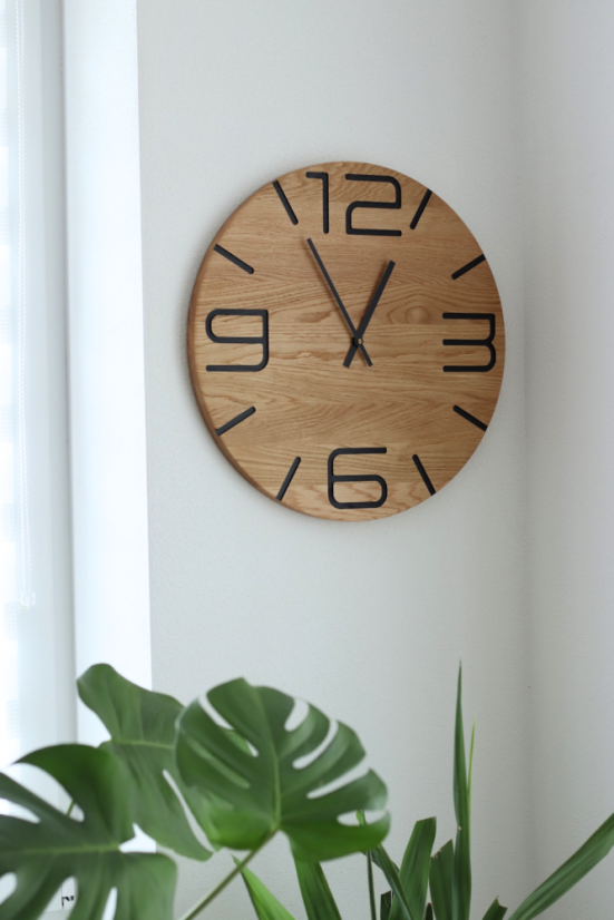 Hodiny BLANCO - Barva: Černá varianta, Velikost HODIN: ø 45cm (+ 1 180 Kč)