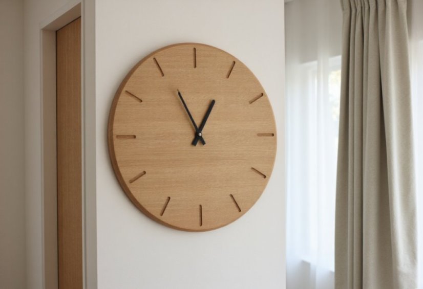 Hodiny ORIGINAL - Barva ručiček: Bílé ručky, Velikost HODIN: ø 34cm