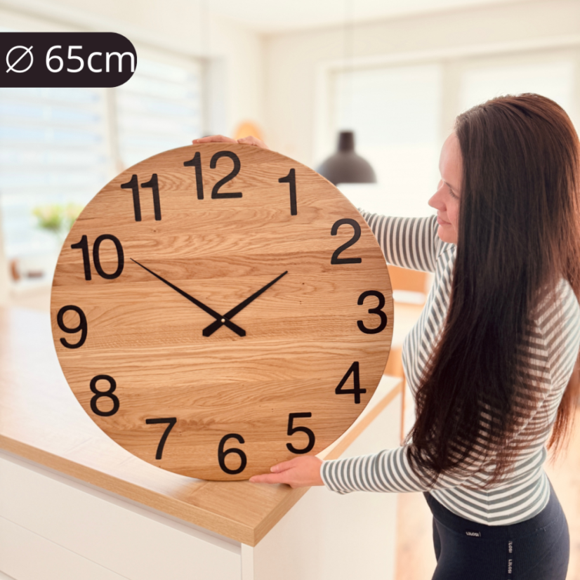 Hodiny NOMBRES XL - Barva: Černá varianta