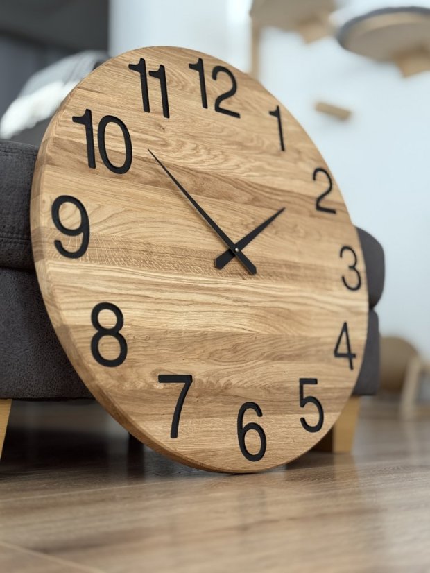 Hodiny NOMBRES XL - Barva: Černá varianta