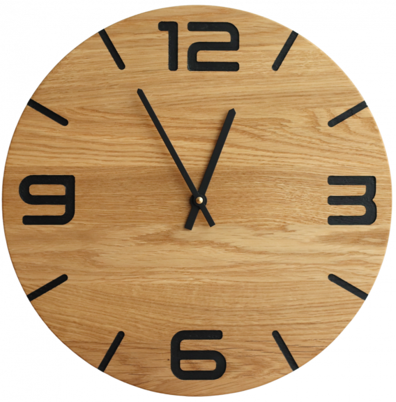 Hodiny BLANCO - Barva: Černá varianta, Velikost HODIN: ø 45cm (+ 1 180 Kč)