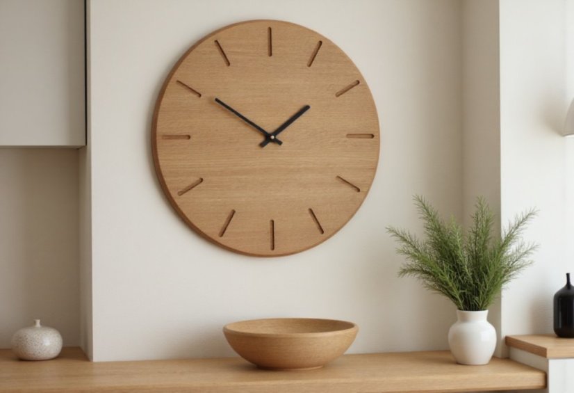 Hodiny ORIGINAL - Barva ručiček: Bílé ručky, Velikost HODIN: ø 34cm